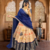 Womens Floral Lehenga Choli Set with Contrast Border and Dupatta Set