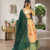 Womens Floral Lehenga Choli Set with Contrast Border and Dupatta Set