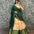 Womens New Trendy Designer Floral Lehenga Choli Set with Contrast Border and Dupatta Set