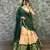 Womens Designer Floral Lehenga Choli Set with Contrast Border and Dupatta Set