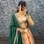 Womens New Trendy Designer Floral Lehenga Choli Set with Contrast Border and Dupatta Set