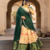 Womens Floral Lehenga Choli Set with Contrast Border and Dupatta Set
