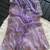 Lavender Color embroidery sequins and detailed border work  chiffon saree 