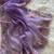 Lavender Color embroidery sequins and detailed border work  chiffon saree 