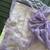 Lavender Color embroidery sequins and detailed border work  chiffon saree 