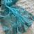 Sky Blue Color embroidery sequins and detailed border work  chiffon saree 
