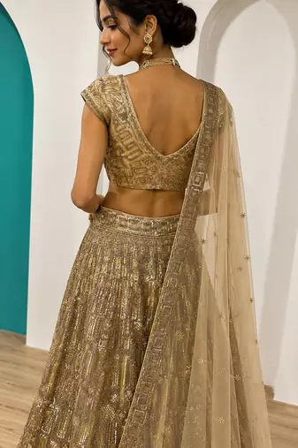 Traditional Designer Net With Sequins Work festival wedding Lehenga Choli