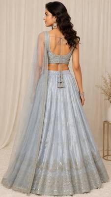 Satin Silk Designer Lehenga Set 2