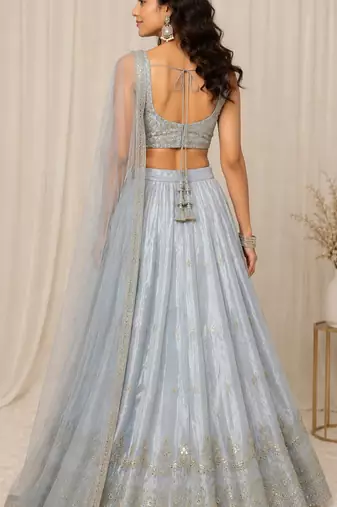 Satin Silk Designer Lehenga Set