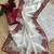 White Color embroidery viscos work tissue silk 
