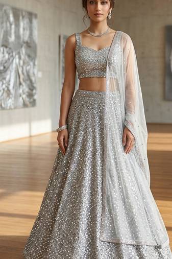 Silk Designer Lehenga Set