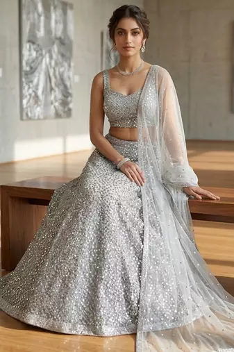 Silk Designer Lehenga Set