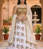 floral magic to your wardrobe with this stunning lehenga set