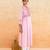 Baby pink embroidered cotton kurta set