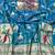 Blue zari woven paithani silk blend saree with blouse piece