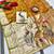 Mehendi zari woven paithani silk blend saree with blouse piece