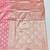 Pink zari woven banarasi silk blend saree with blouse piece