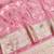 Pink zari woven banarasi silk blend saree with blouse piece
