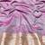 Purple zari woven banarasi silk blend saree with blouse piece