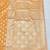Orange zari woven banarasi silk blend saree with blouse piece