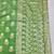 Green zari woven banarasi silk blend saree with blouse piece