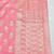 Pink zari woven banarasi silk blend saree with blouse piece