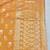 Orange zari woven banarasi silk blend saree with blouse piece