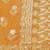 Orange zari woven banarasi silk blend saree with blouse piece