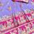 Lavender zari woven baluchari silk blend saree with blouse piece