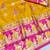 Gold zari woven baluchari silk blend saree with blouse piece