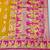 Gold zari woven baluchari silk blend saree with blouse piece
