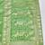 Green zari woven banarasi silk blend saree with blouse piece