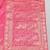 Pink zari woven banarasi silk blend saree with blouse piece