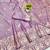 Purple zari woven banarasi silk blend saree with blouse piece