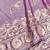 Purple zari woven banarasi silk blend saree with blouse piece