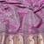 Purple zari woven banarasi silk blend saree with blouse piece