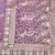 Purple zari woven banarasi silk blend saree with blouse piece