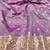 Purple zari woven banarasi silk blend saree with blouse piece