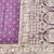 Purple zari woven banarasi silk blend saree with blouse piece