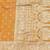 Light orange zari woven banarasi silk blend saree with blouse piece