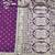 Purple zari woven banarasi silk blend saree with blouse piece
