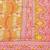 Orange zari woven leheria silk blend saree with blouse piece