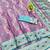 Purple zari woven leheria silk blend saree with blouse piece