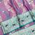 Purple zari woven leheria silk blend saree with blouse piece