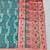 Light blue zari woven leheria silk blend saree with blouse piece