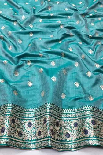 Purple zari woven silk blend saree with blouse piece