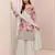 White real chinon sharara salwar suit collection