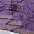 Lavender georgette embroidered saree with thread work