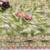 Parrot green silk blend printed saree with floral print