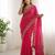 pink silk blend embroidered saree with sequins work